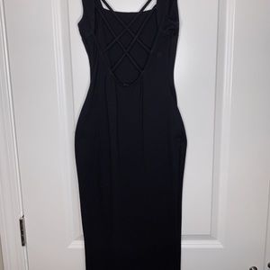 Windsor Low Cross Back Midi Dress